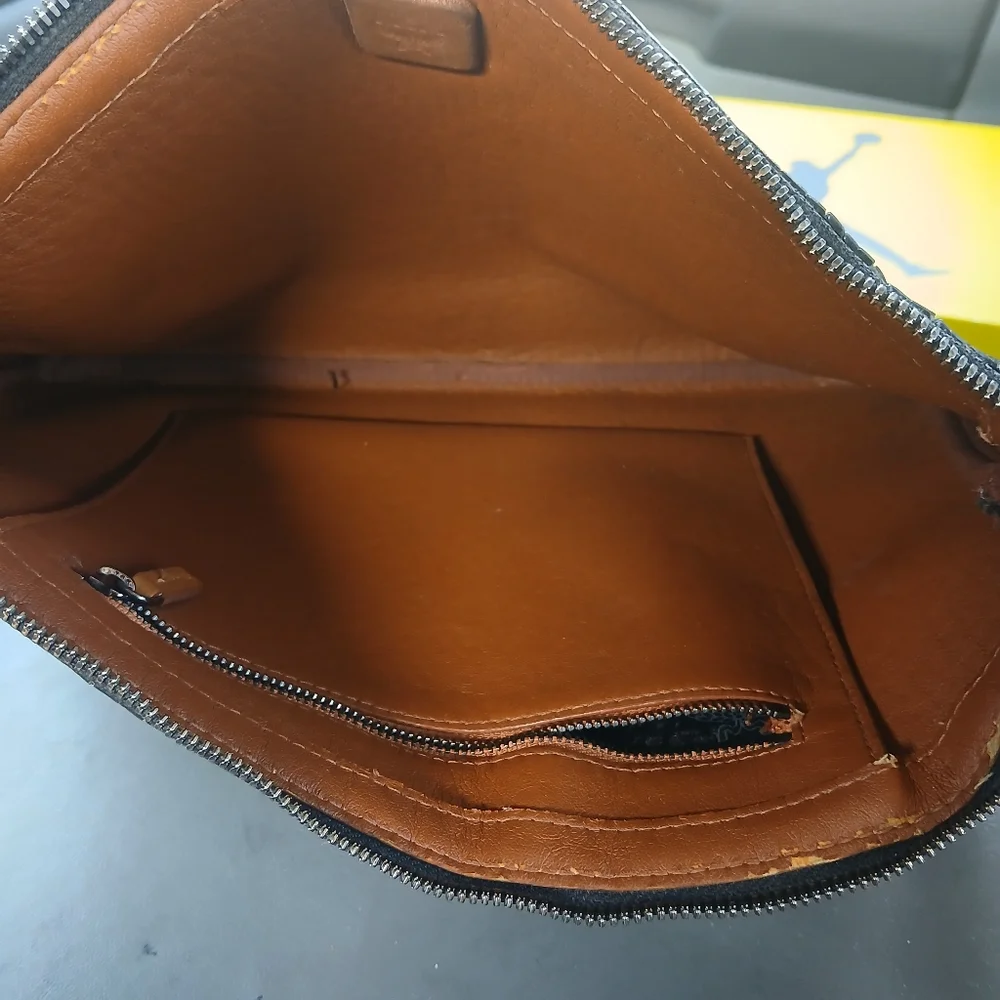 MCM Black Monogram Viseto Medium Top Zip